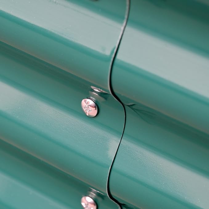 Raised Metal Garden Beds, Galvanized Steel, 47x24 inches, 2 Heights Available, Garden Green or Terra Cotta (Garden Green, 47.2" × 23.6" × 31.5")
