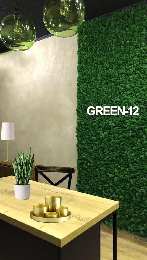 prefleur Preserved Reindeer Moss Natural Green DIY Kit Gardenning Art Wall Decor Florist Decor Easter Table Decor Wedding