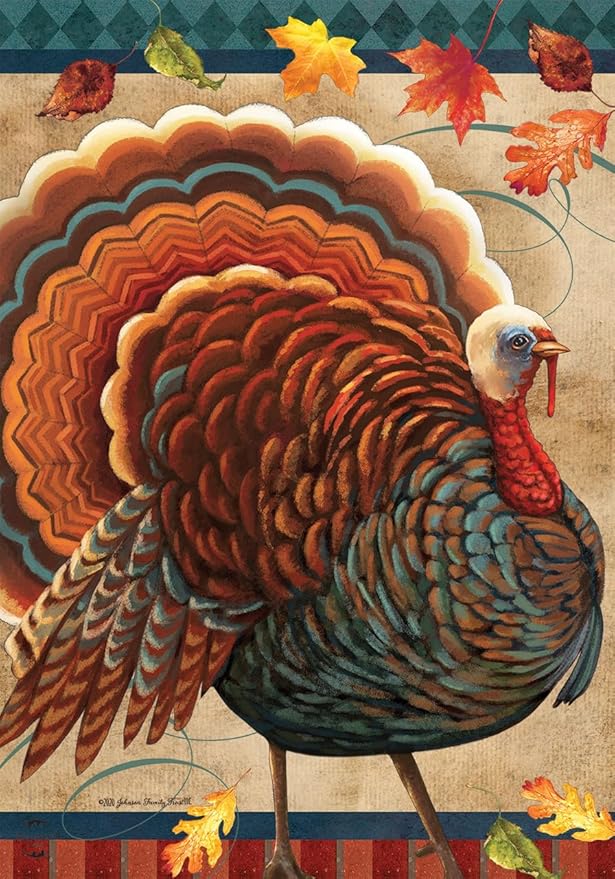 Briarwood Lane Fall Turkey Garden Flag