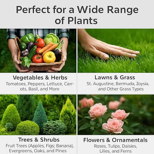 𝐁𝐄𝐒𝐓𝐒𝐄𝐋𝐋𝐄𝐑 10-10-10 Plant Fertilizer Slow Release | 10 10 10 All Purpose Fertilizer for Fruit Trees, Evergreens, Vegetables, Arborvitae, Fig Trees, Shrubs, Pines, Oaks, Flowers [4 Quarts]