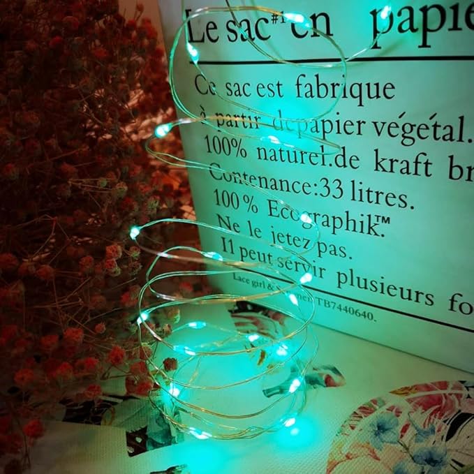 3Pcak USB Fairy Lights, USB Powered String Lights 16.5FT 50 LEDs, Fairy String Lights for Bedroom, Wedding, Party, Christmas Tree Decoration (Green)