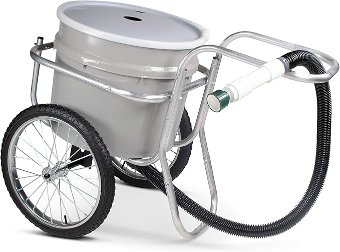 Smart Carts Water Cart - 20 Gallon Portable Watering System with Large 20" Wheels