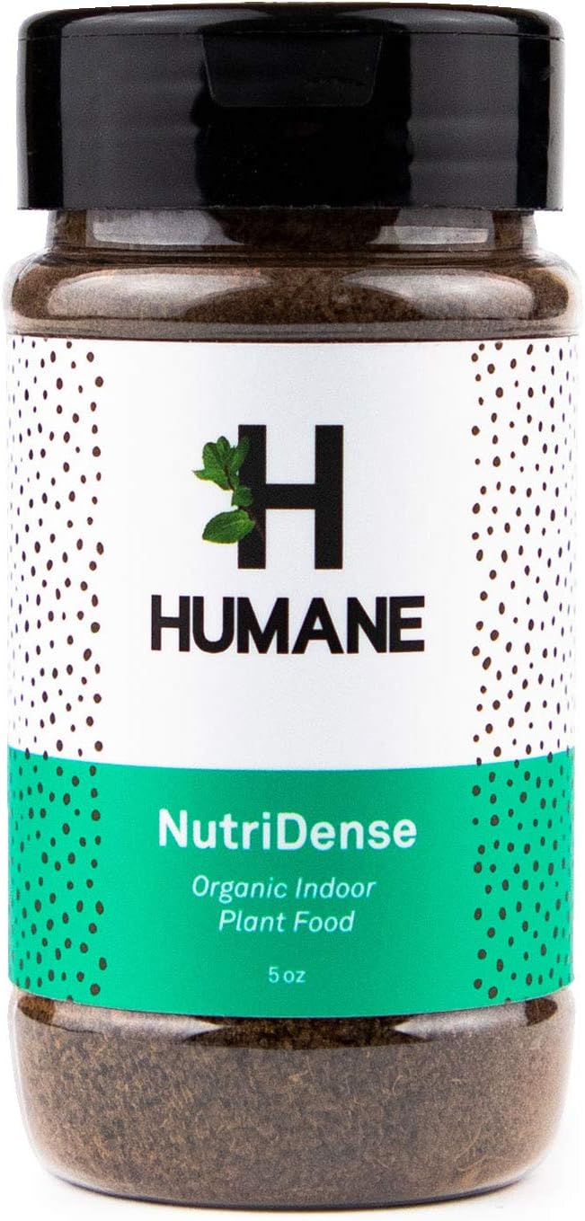 Humane Plant Food Indoor House Plants, All-Purpose Organic Indoor Plant Fertilizer - NutriDense (5oz)