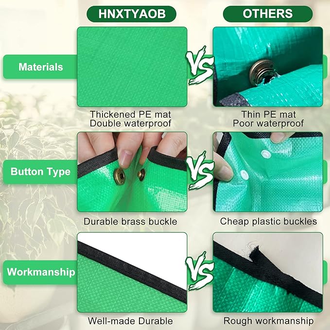 HNXTYAOB 2 PCS 27 "x 27" Repotting Mat for Indoor Plant Transplanting and Mess Control Thickened Waterproof Potting Tray Foldable Succulent Potting Mat Portable Gardening Mat Green