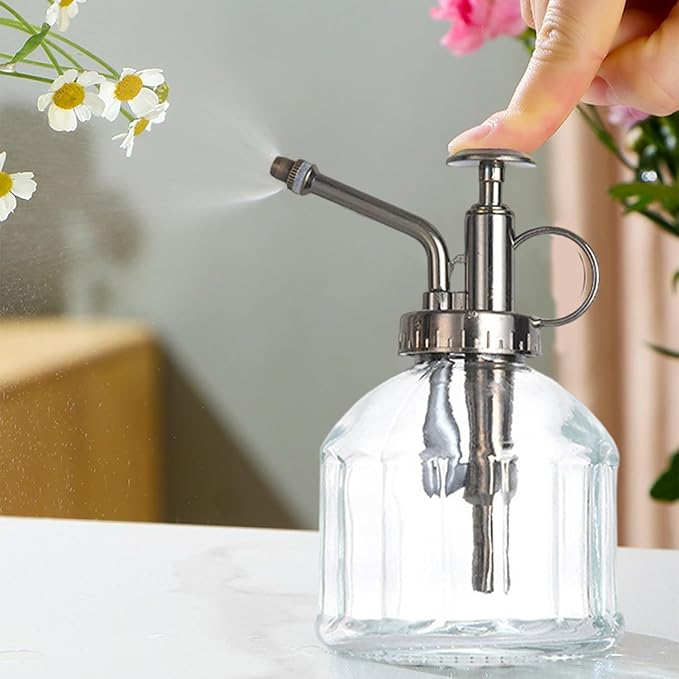 Style 1 Vintage Plant Mister, 200ml Bronze Top Spray Bottle for House Plants