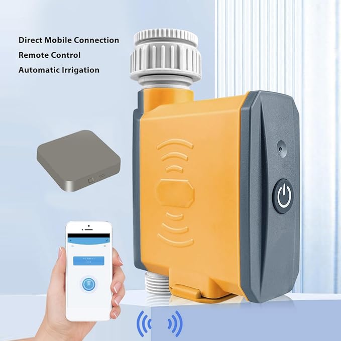 Irrigation Timer, Automatic Watering System for Garden Zigbee Sprinkler Timer Smart Controller with App Control and Remote Access Suitable for Home Green Wall and Drip