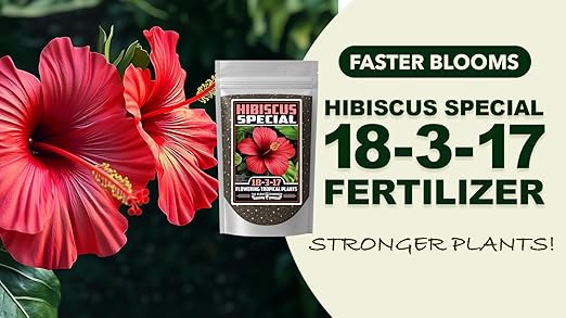 Fertilizer Commercial Grade | Tropical Flower Special 18-3-17 | 5 Ounces | Custom Professional Mix Blend | 90-Day, Buds & Blooms | Balanced NPK Formula for Hibiscus & Orchids | Controlled Release Feed
