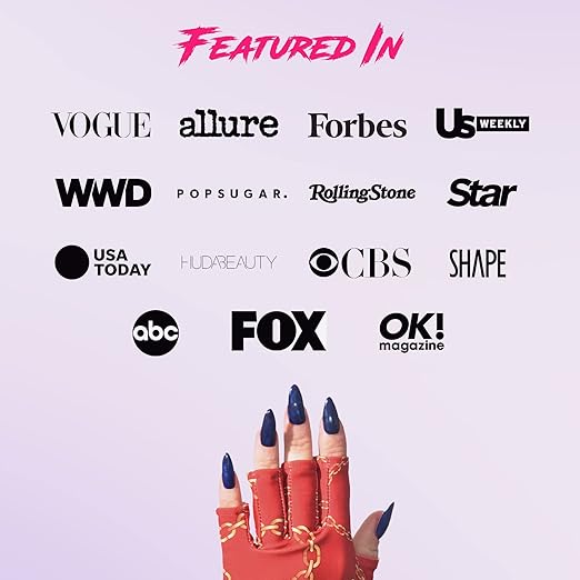 ManiGlovz - The Original UPF 50+ UV Light Protective Nail Gloves | Gel Manicure Gloves and Anti UV Fingerless Gloves for Women | Can be Used as Sun Protection Gloves for Driving | The Vogue Print