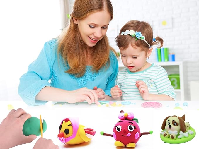 Air Dry Clay 36 Colors, Modeling Clay for Kids, DIY Molding Magic Clay, Toy Gifts for Age 3+ Years Old Boys Girls Kids
