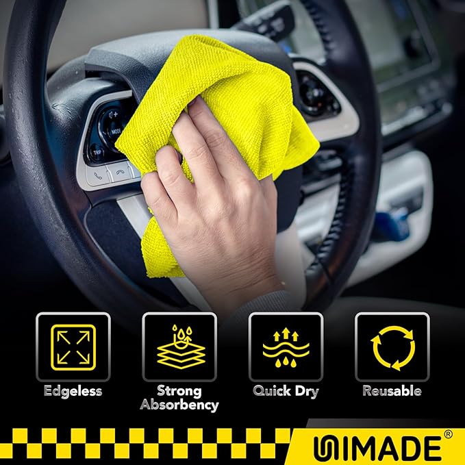 Microfiber Cleaning Cloth, 200PK Reusable Shop Rags Bulk Microfiber Cleansing Cloth Lint Free Cleaning-Towel for Car Kitchen Automotive Bar Mechanic Restaurant Garage,11.5"x11.5",Multicolor