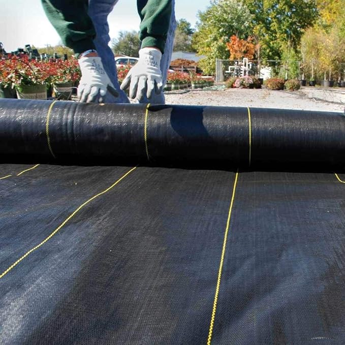 Dewitt 3ft x 300ft Sunbelt Landscape Fabric, Heavy Duty Weed Barrier & Ground Cover, Polypropylene Fabric, Industrial Grade for Lawns & Gardens, 2-Pc
