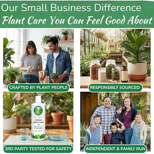 Indoor Plant Food by Houseplant Resource Center - Organic Liquid Fertilizer for Pothos, Peace Lily, Monstera, Cactus and More - 8 oz