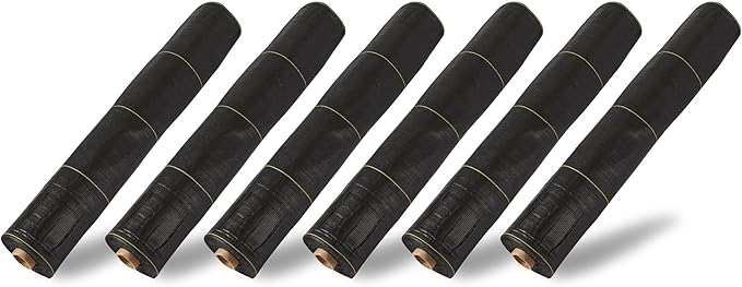 Dewitt SBLT4300 Sunbelt Ground Cover Weed Barrier, 4 x 300-Feet, Black (6 Pack)