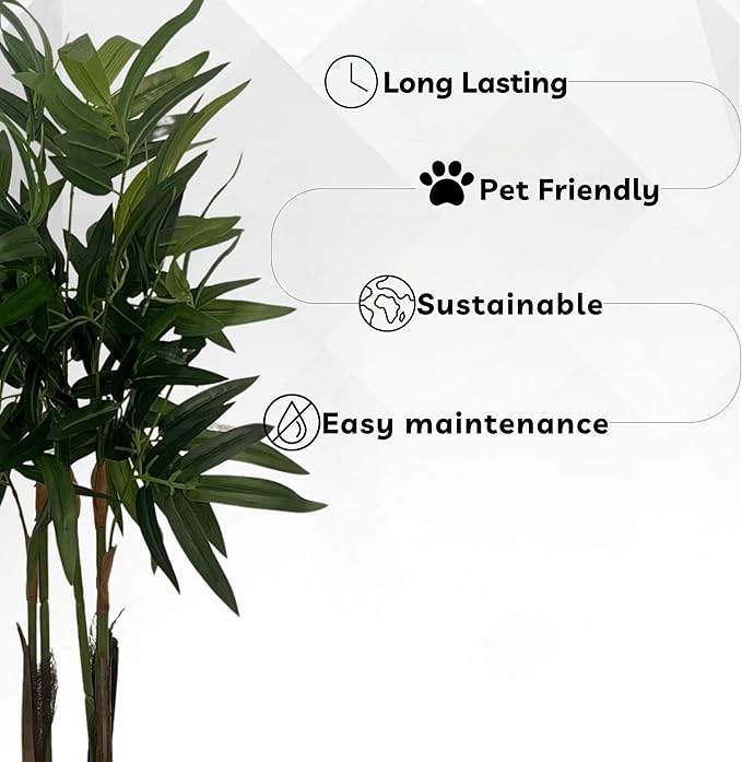 XBrand 35.4-Inches Artificial Bamboo Plant in Pot for Indoor Outdoor Home Office Store, Great Housewarming Gift