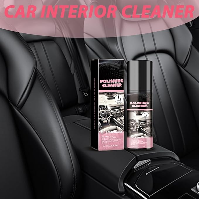 Car Interior Cleaner, Vehicle Interior Polish, 100ml Car Interior Cleaner, Interior Detailer Spray, Total Car Interior Cleaner Rejuvenation, Decontaminatio, Interior All Purpose Car Cleaner