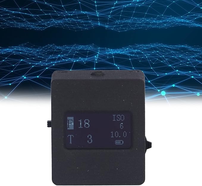 Hyuduo Light Meter, Aperture Priority and Shutter Priority Modes with USB Cable, for Photography Equipment with Cold Shoe or Hot Shoe