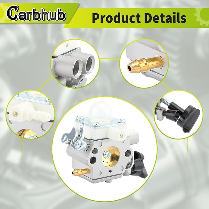 Carbhub BG56 Carburetor Fit for Stihl BG56 BG56C SH56 Leaf Blower Replace for Zama C1M-260 C1M-S260B 4241-120-0632 4241-120-0622 4241-120-0615 Carb
