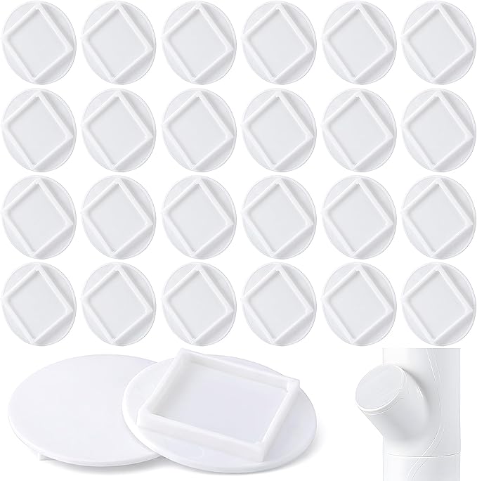 EBaokuup 24 Pcs Hydroponics Pod Caps with Colored Lables, Grow Cubes Cap Compatible with yPod, Plant Grow Pods Cover for Garden Hydroponics Growing System