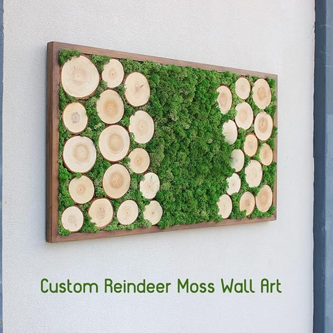 prefleur Preserved Reindeer Moss Natural Green DIY Kit Gardenning Art Wall Decor Florist Decor Easter Table Decor Wedding