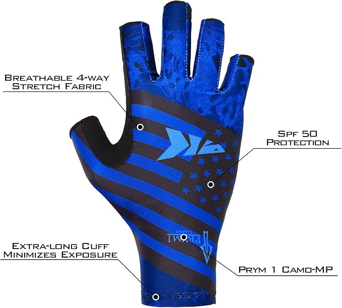 KastKing Sol Armis Sun Gloves UPF50+ Fishing Gloves UV Protection, Sun Protection for Outdoor, Kayaking, Rowing