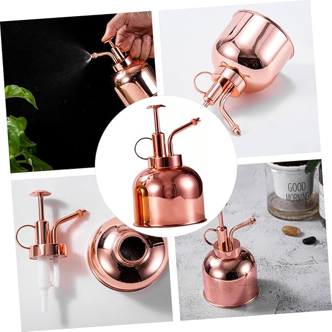 Vintage Plant Mister Watering Can with Pump for Succulents Indoor Gardening Portable Handheld Spray Bottle for Flowers and Plants
