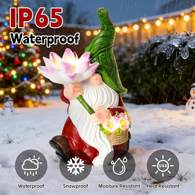 Garden Gnomes Outdoor Gnomes Funny Garden Decor for Outside Yard、Balcony 、Lawn and Gifts for Women, Unique Artistic Housewarming Presents Gift