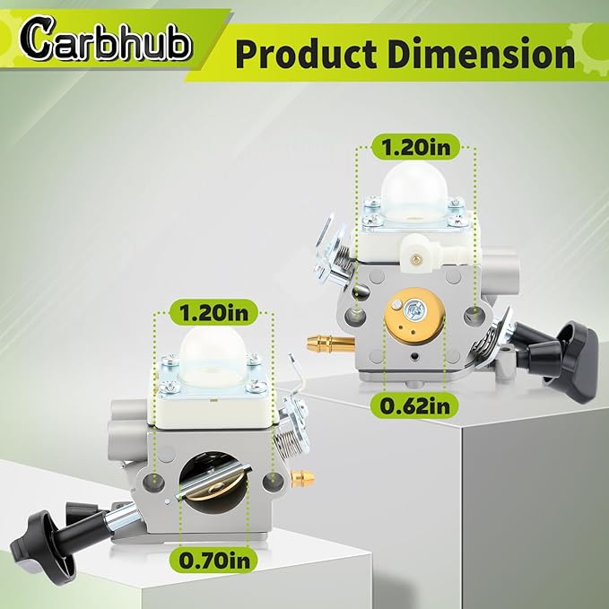 Carbhub BG56 Carburetor Fit for Stihl BG56 BG56C SH56 Leaf Blower Replace for Zama C1M-260 C1M-S260B 4241-120-0632 4241-120-0622 4241-120-0615 Carb