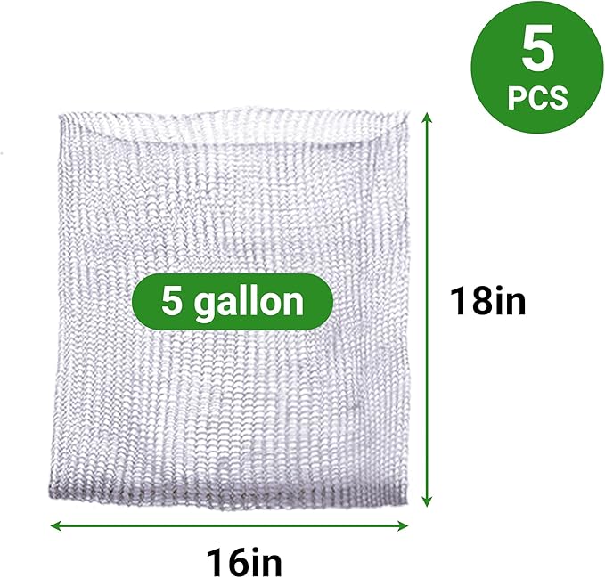 5 Pack 5 Gallon Root Guard Speed Baskets for Plants,Gopher, Mole and Vole Mesh Wire Baskets for Plant Berries Vegetables Root Protection,Bulb Baskets for Planting