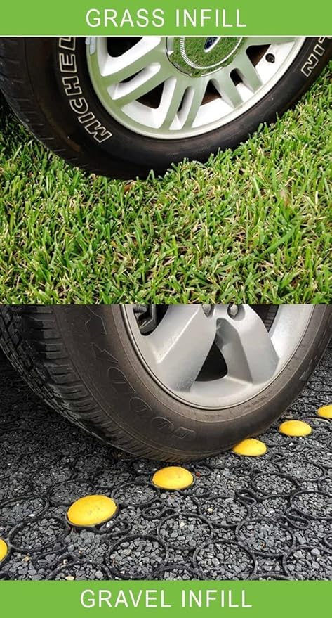 TRUEGRID | Deco Permeable Pavers | Designed as Outdoor Pavers for The Driveway, Garden, Patio, or as Stepping Stone Support for Walkways, Poolside, DIY Projects | 1.8" Depth | Sample Pack of 2