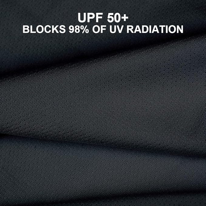 Unisex UV Protective Fingerless Gloves UPF 50+ Summer Sun Glove for Outdoor Fishing Cycling Hiking Driving Kayaking