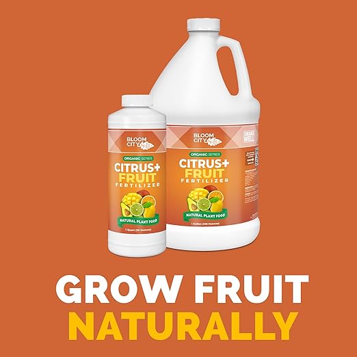 Bloom City's Organic Citrus & Fruit Fertilizer for Fruit Trees - Quart (32 oz)