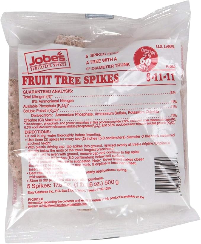 Easy Gardener 2012 Jobes Fertilizer Fruit Tree Spikes 17.6 OZ (500g)