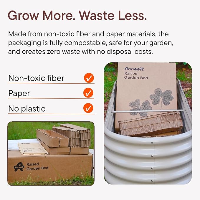 6-Pack 18” Tall Galvanized Raised Garden Beds – New Home Garden Layout, Fits 300 Sq Ft Backyard, 10x2x1.5 & 4x4x1.5 ft Metal Planter Raised Beds Set for Vegetable, Herb & Flower-Brooklyn Grey