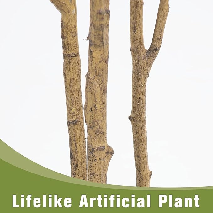 Olive Trees Artificial Indoor,Fake Olive Tree 6FT Tall 1Pack with White Planter Faux Silk Olive Tree for Home Living Room Office Decor Faux Artificial Plants Indoor with Fruit & Free Moss