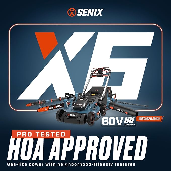 SENIX X6 5 Amp Battery Charger for SENIX 60 Volt Max* Lithium-ion Batteries, Quick Charger, Battery Indicator Lights, Wall Mounting Capable (CHQX6)