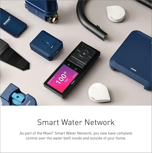 Moen 16-Zone Smart Sprinkler Controller, Wi-Fi Connectible Smart Irrigation System with Automatic Water Timer, WICNT016G1USA