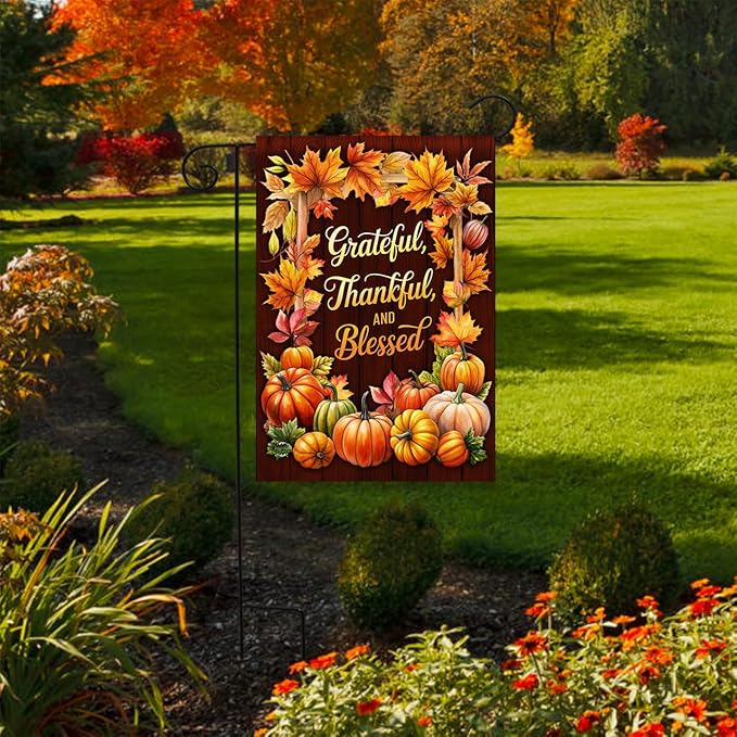 Briarwood Lane Thankful Blessings Double-Sided Garden Flag