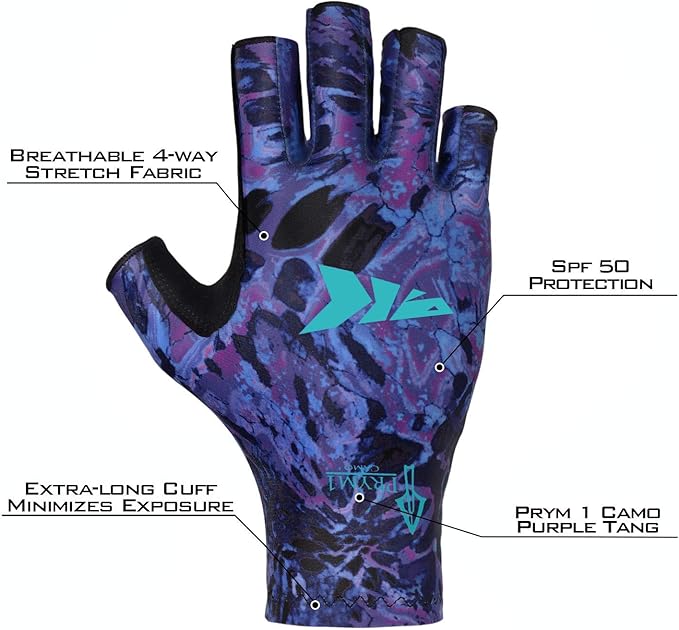 KastKing Sol Armis Sun Gloves UPF50+ Fishing Gloves UV Protection, Sun Protection for Outdoor, Kayaking, Rowing