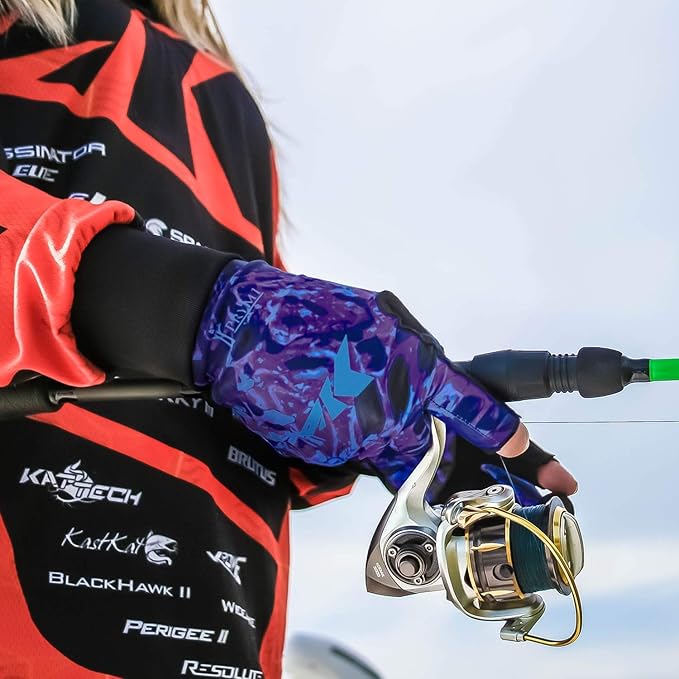 KastKing Sol Armis Sun Gloves UPF50+ Fishing Gloves UV Protection, Sun Protection for Outdoor, Kayaking, Rowing