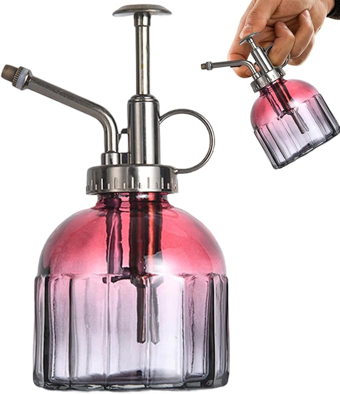 Style 4 Vintage Plant Mister, 200ml Bronze Top Spray Bottle for House Plants