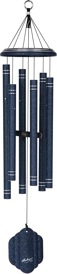 Arabesque by Wind River - 36 inch Sapphire Wind Chime for Patio, Backyard, Garden, and Outdoor décor (Aluminum Chime) Made in The USA