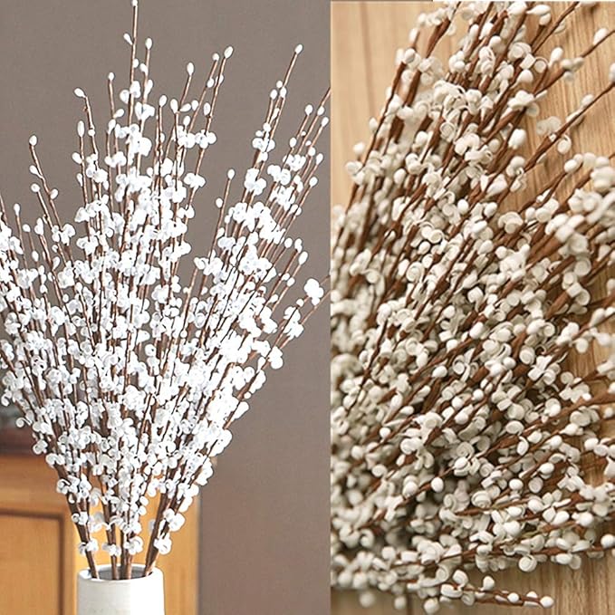 5pcs 29.5" Faux Jasmine Artificial Flowers Tall White Floral Branches Stem for Home Wedding Vase Filler Party DIY Decoration