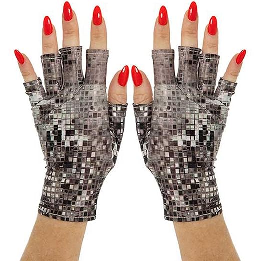 ManiGlovz - The ORIGINAL UPF 50+ UV Light Protective Nail Gloves | Gel Manicure and Anti UV Fingerless Gloves for Women | Can be Used as Sun Protection Gloves for Driving | Deca Dance