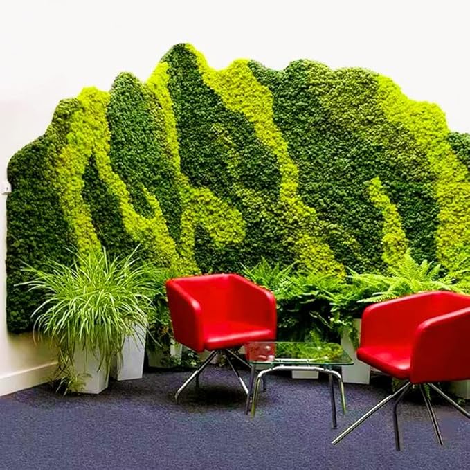 prefleur Preserved Reindeer Moss Natural Green DIY Kit Gardenning Art Wall Decor Florist Decor Easter Table Decor Wedding
