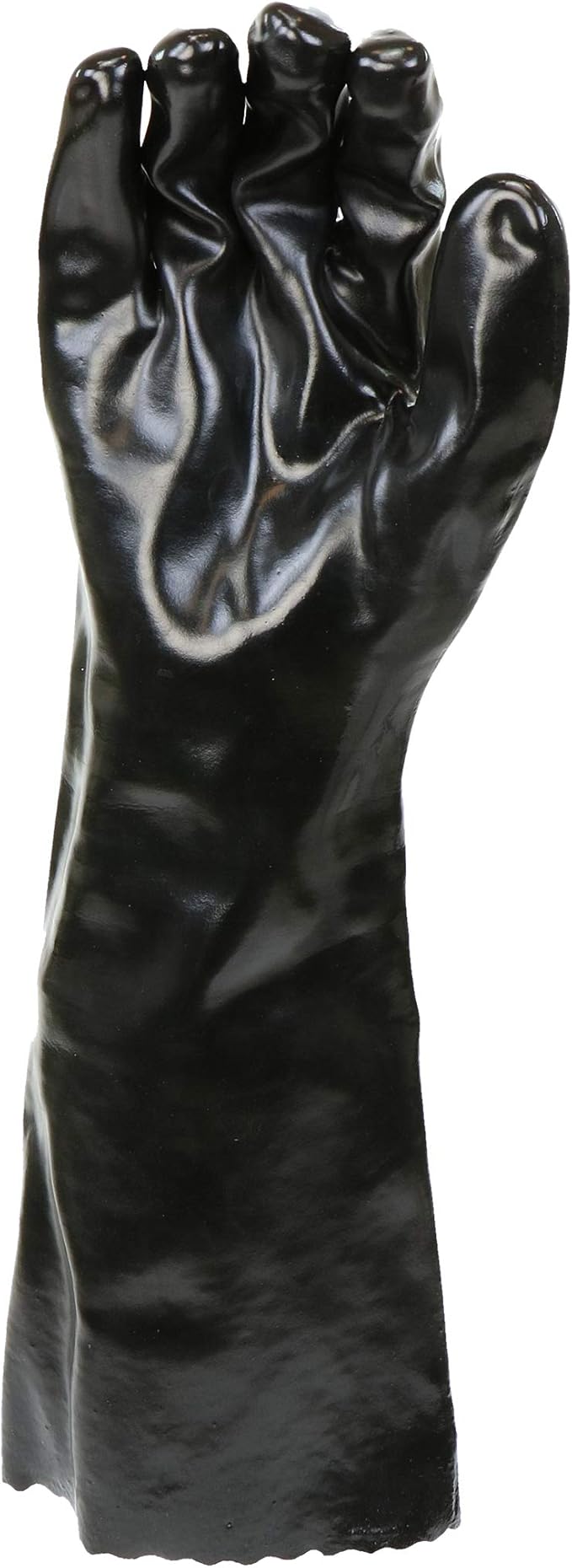 West Chester 12018 Chemical Resistant PVC Coated Work Gloves: 18" Length, Size Large, 2 Pairs