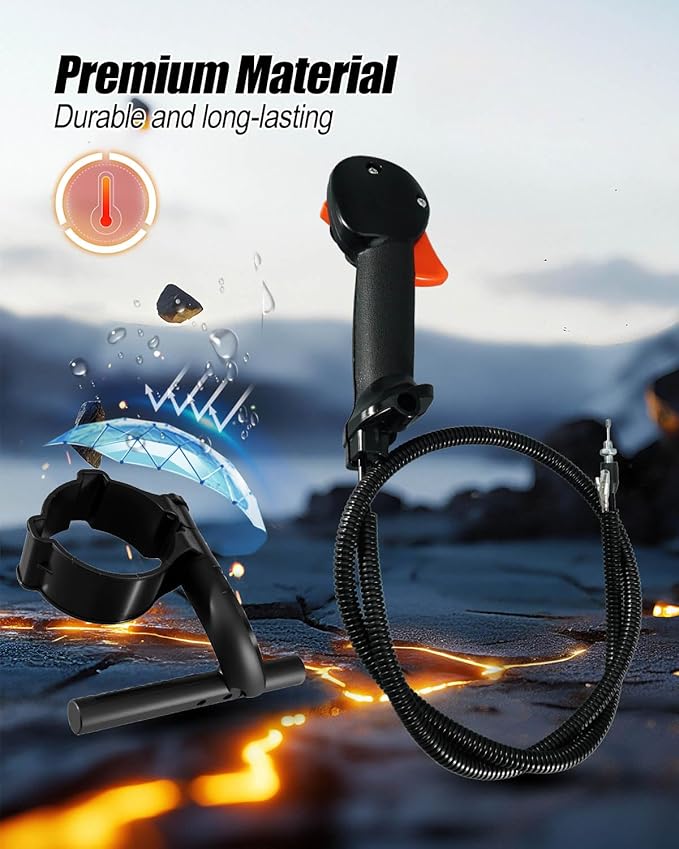 Throttle Level Handle Fit for Husqvarna R316Ts AWD 530BT 130BT Series Backpack Blowers Replace 522519001 502237301