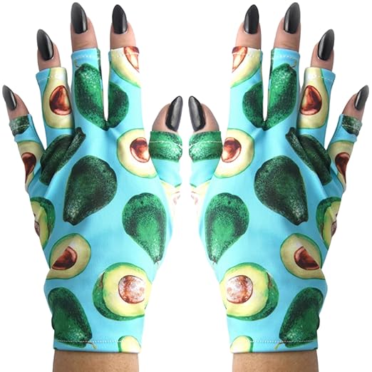 ManiGlovz - Original UPF 50+ UV Light Protective Nail Gloves | Gel Manicure and Sun Protection Women's Anti UV Fingerless Gloves