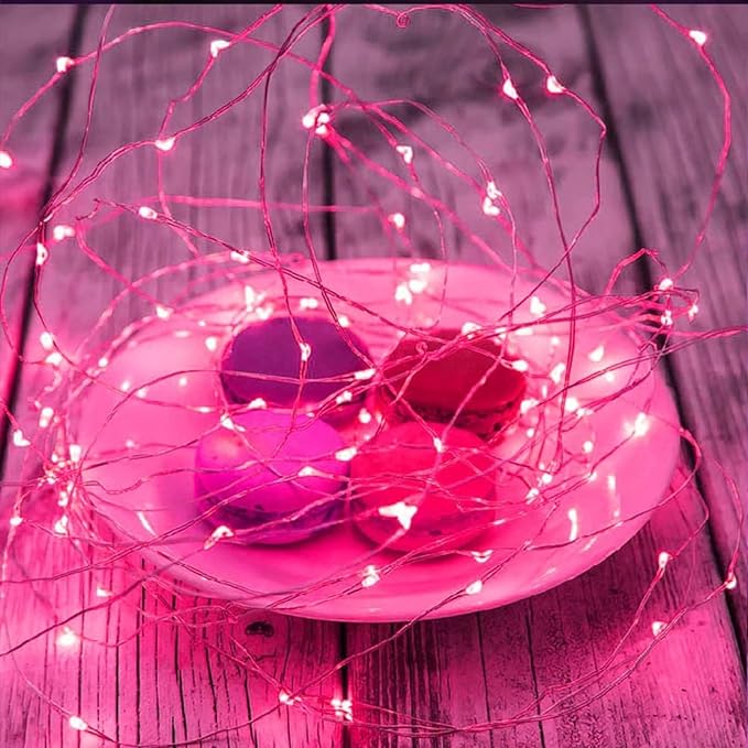 12 Pack Fairy Lights Battery Operated String Lights，7FT 20LED Waterproof Silver Wire Christmas Lights Outdoor,Firefly Mini Lights for Bedroom Party Birthday Wedding Indoor Decorations.