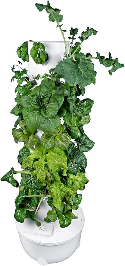 HX Hydroponic Tower | High Capacity Tower | Hydroponics Growing System Kit | Food Grade with 40 Net Pots (Without Lights)