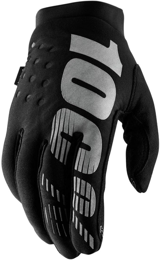 100% BRISKER Cold Weather Motocross & Mountain Bike Gloves - Warm Winter MTB & MX Powersport Racing Protective Gear
